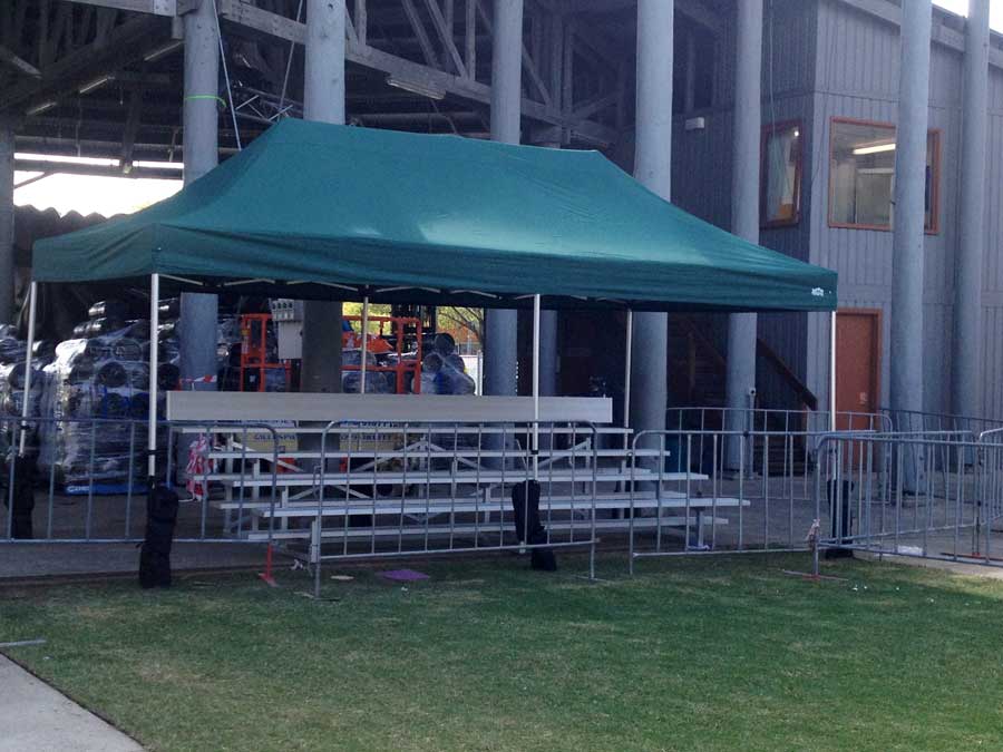 The Royal Easter Show 2014 Woodchop Arena Stand with Canopy